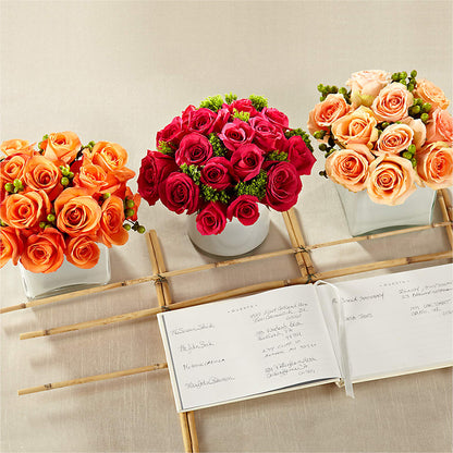 Dawn Rose Centerpiece – CHRISTINE'S CREATIONS FLOWER SHOP, West Haven CT