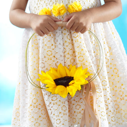 Sweet Sunshine Flower Girl Bouquet – CHRISTINE'S CREATIONS FLOWER SHOP, West Haven CT